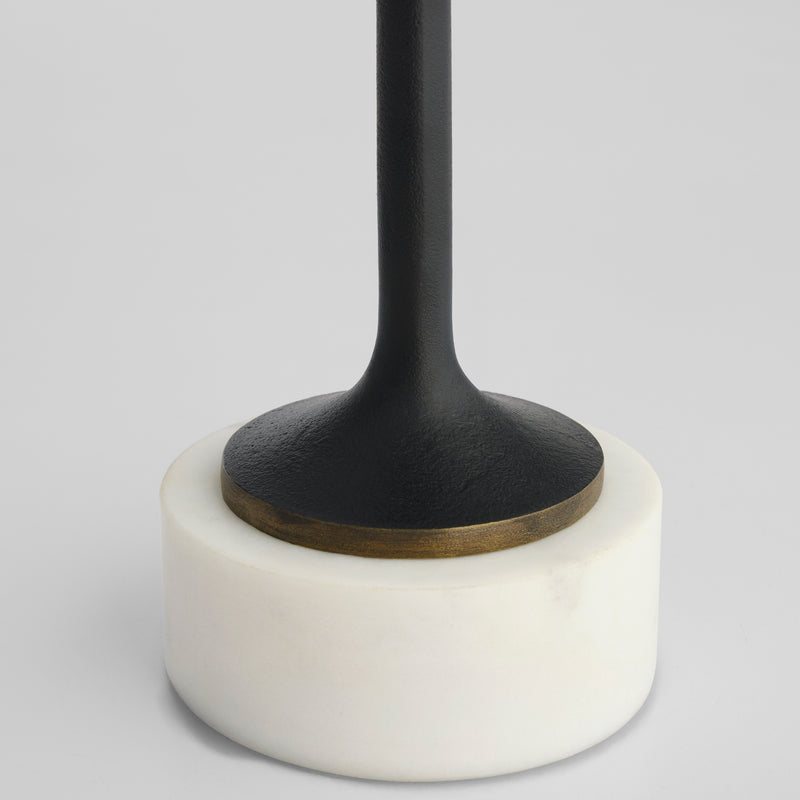 Barcelo Candleholder | Antique Bronze | White | Brass - Large