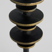 Barcelo Candleholder | Antique Bronze | White | Brass - Medium