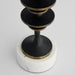 Barcelo Candleholder | Antique Bronze | White | Brass - Small