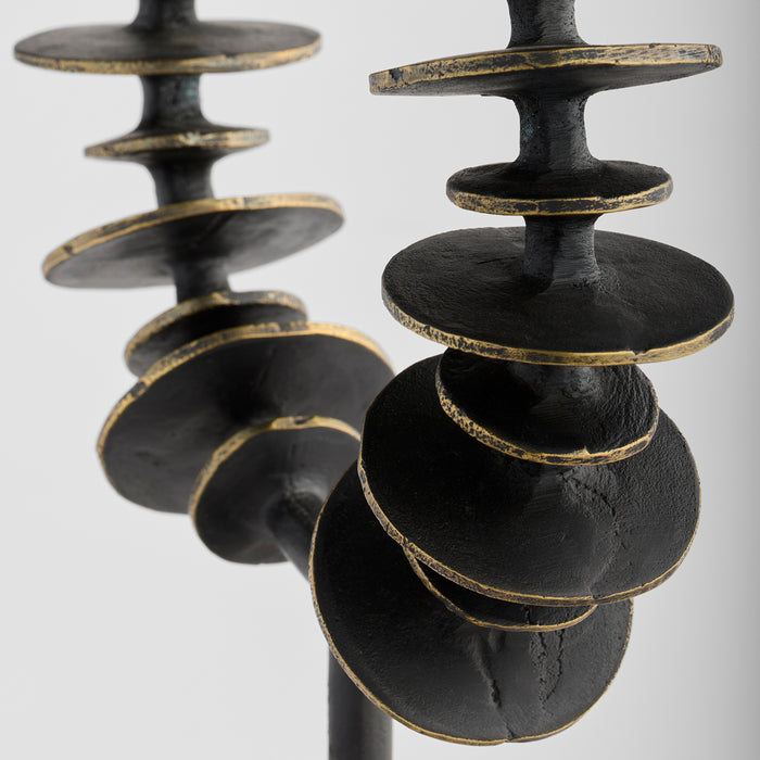 Barcelo Sculpture | Antique Bronze | White | Brass - Large