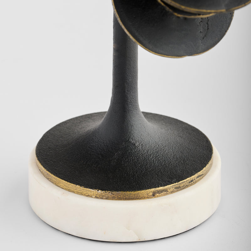 Barcelo Sculpture | Antique Bronze | White | Brass - Large