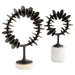 Barcelo Sculpture | Antique Bronze | White | Brass - Large
