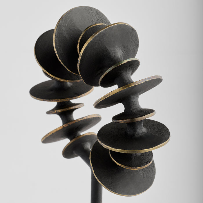 Barcelo Sculpture | Antique Bronze | White | Brass - Small