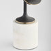 Barcelo Sculpture | Antique Bronze | White | Brass - Small