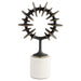 Barcelo Sculpture | Antique Bronze | White | Brass - Small