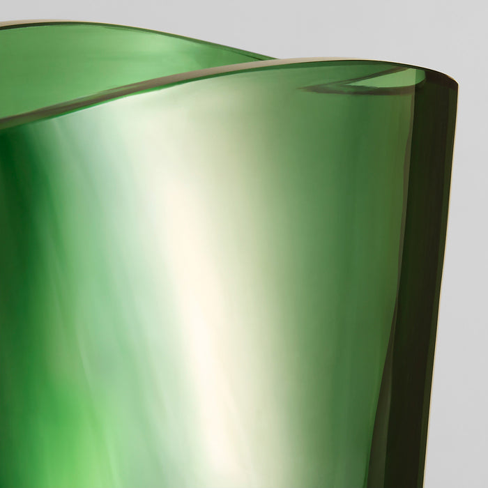 Muzo Vase | Emerald Green | Clear - Large