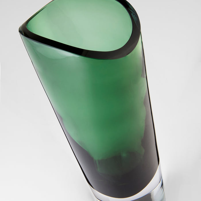 Muzo Vase | Emerald Green | Clear - Medium