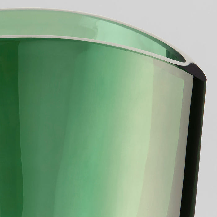 Muzo Vase | Emerald Green | Clear - Medium