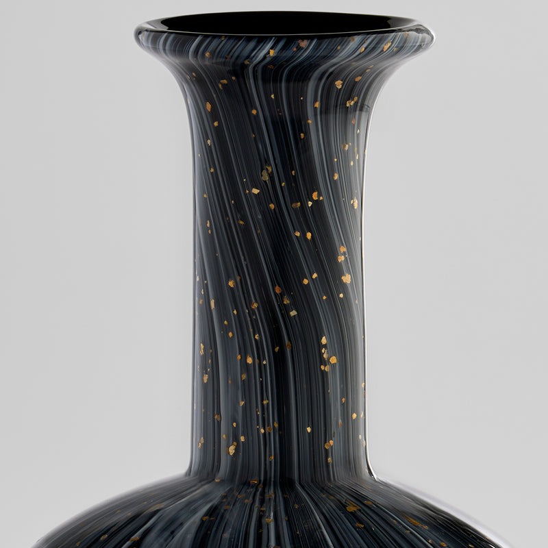 Infinity Vase | Black | Grey | Gold - Medium