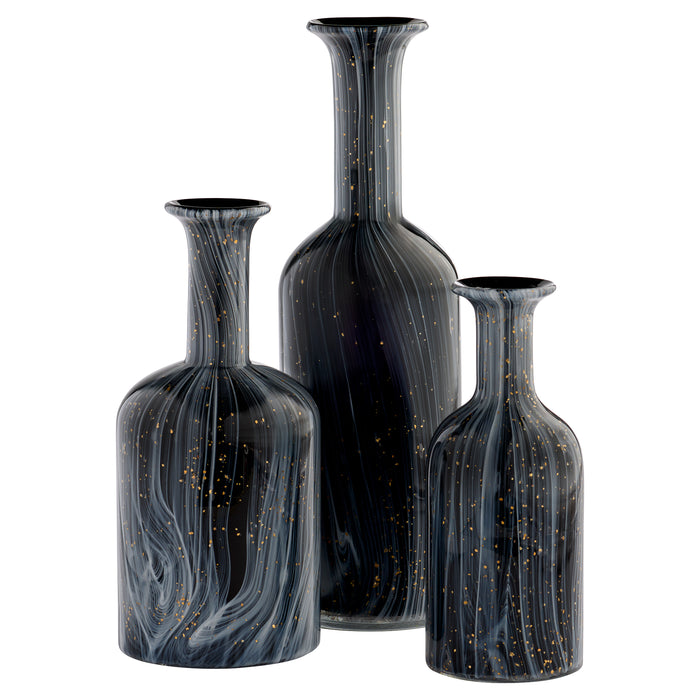 Infinity Vase | Black | Grey | Gold - Medium