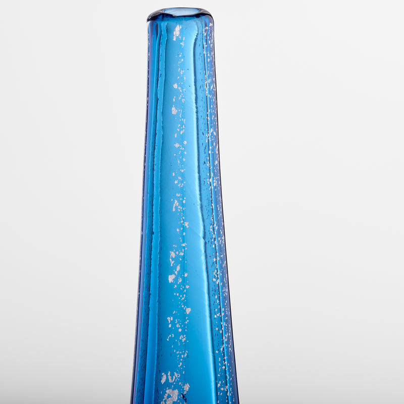 Vero Vase | Blue | Gold | Clear - Large
