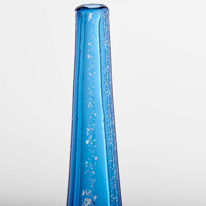 Vero Vase | Blue | Gold | Clear - Large