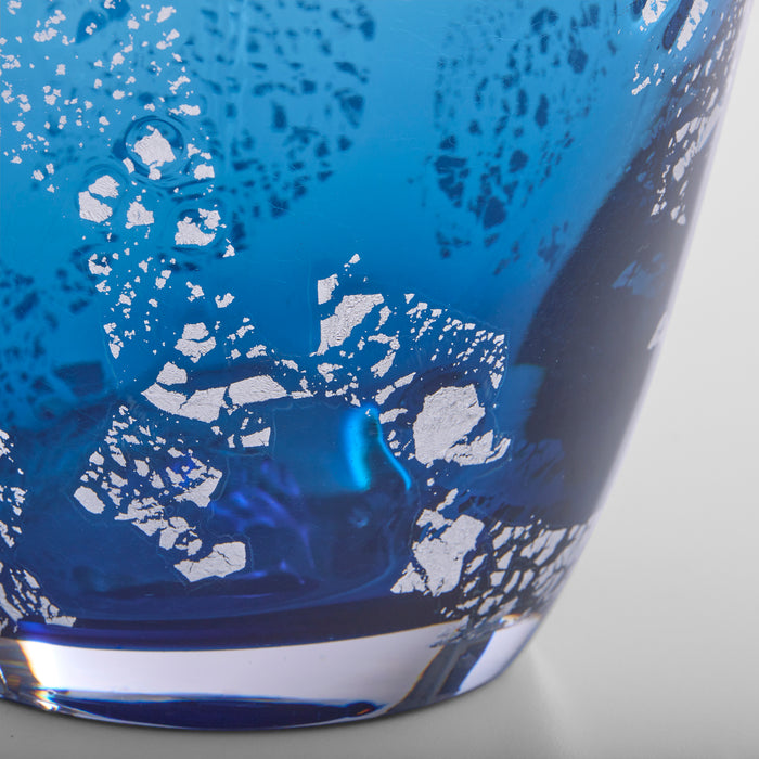 Vero Vase | Blue | Gold | Clear - Large