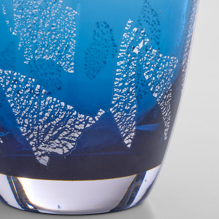 Vero  Vase | Blue | Gold | Clear - Small