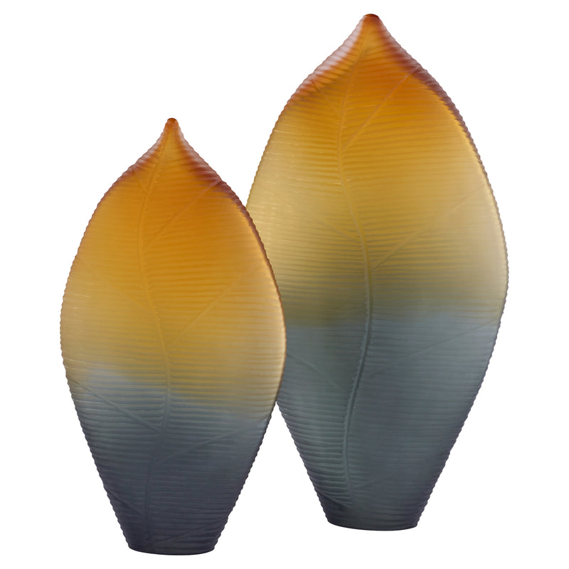 Vesper Vase | Amber | Grey - Large