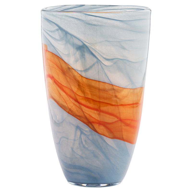 Pacaya Vase | Grey | Orange - Tall