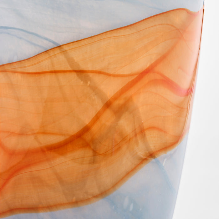 Pacaya Vase | Grey | Orange - Tall