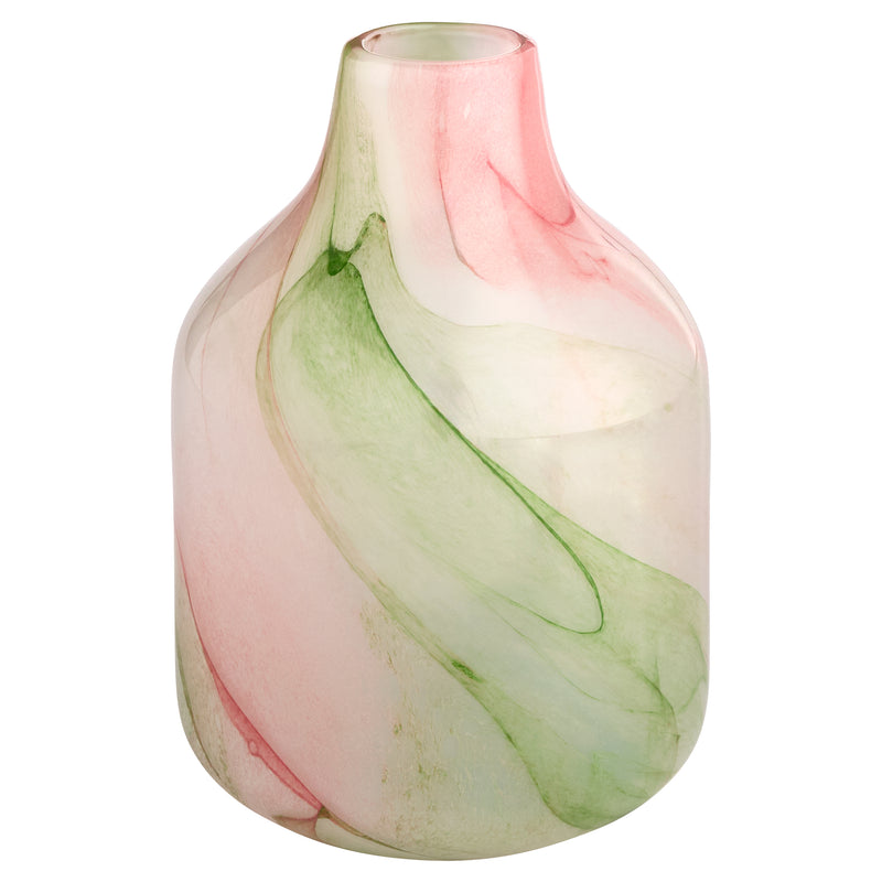 Fern Vase | White | Spring Green - Small