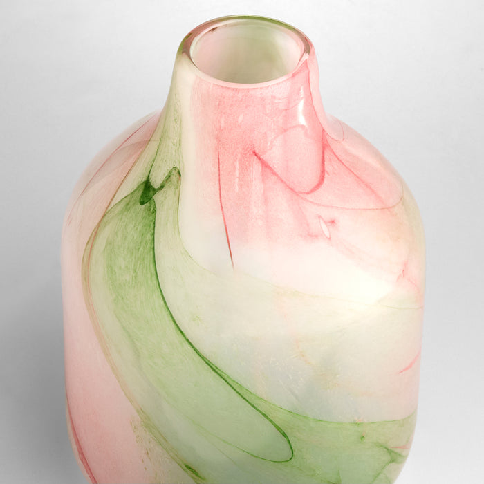 Fern Vase | White | Spring Green - Small