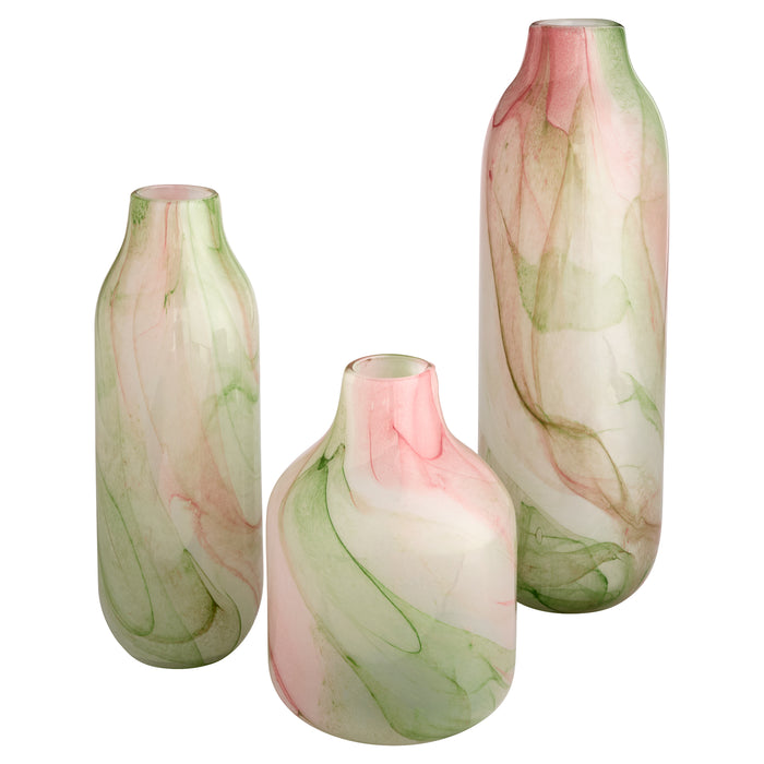 Fern Vase | White | Spring Green - Small