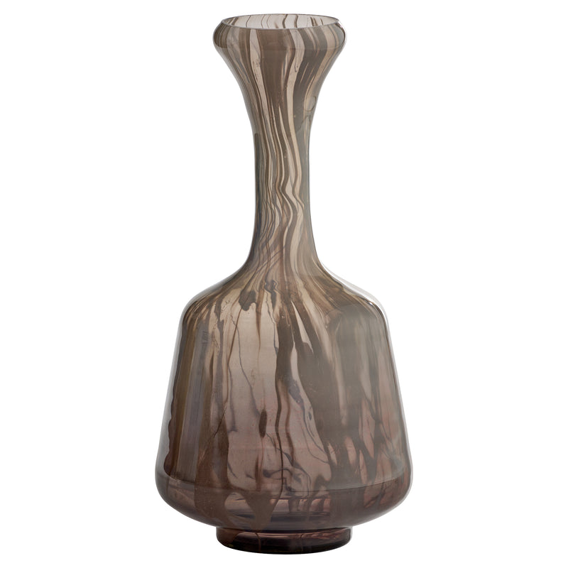 Billow Bottle Vase | Grey Swirl - Small