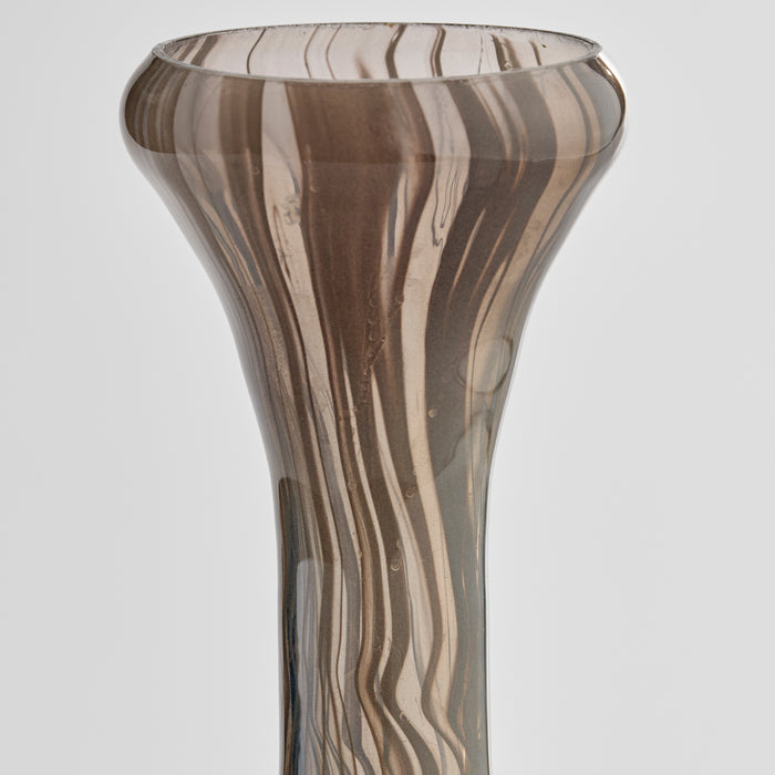 Billow Bottle Vase | Grey Swirl - Small