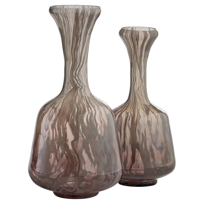 Billow Bottle Vase | Grey Swirl - Small