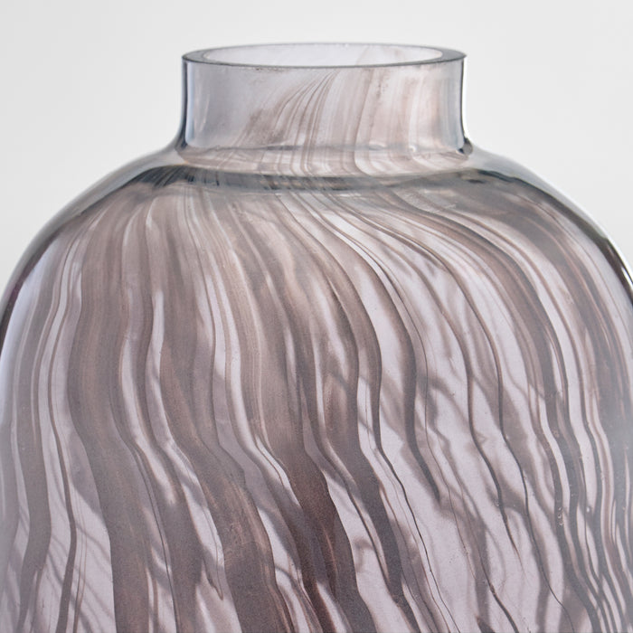 Billow Vase | Grey Swirl - Large