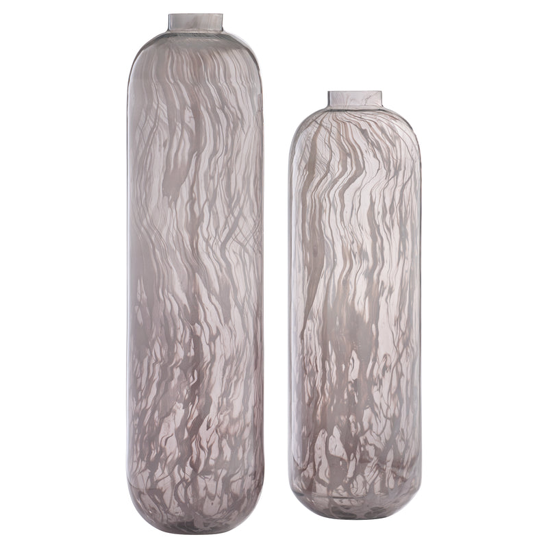 Billow Vase | Grey Swirl - Large
