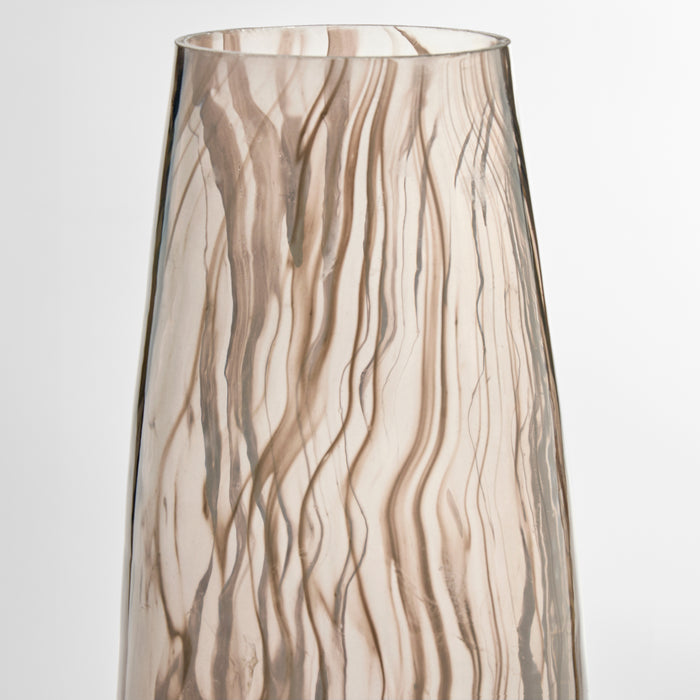 Billow Vase | Grey Swirl