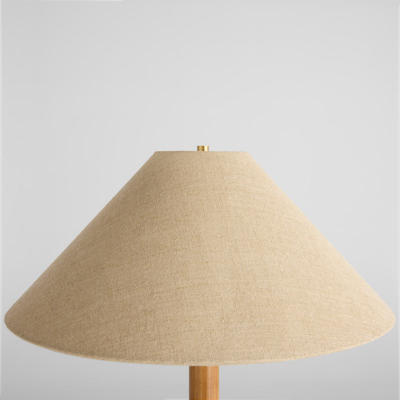 Broadway Floor Lamp | Antique Brass | Teak