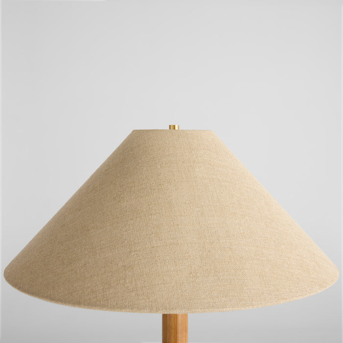Broadway Floor Lamp | Antique Brass | Teak