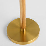 Broadway Floor Lamp | Antique Brass | Teak