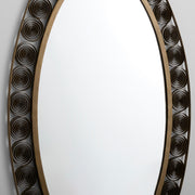 Spiro Mirror | Torched Brass