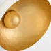 Esfera Wall Bowl | White | Gold - Large