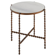 Diamante End Table | Antique Bronze