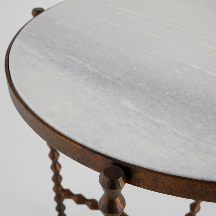 Diamante End Table | Antique Bronze