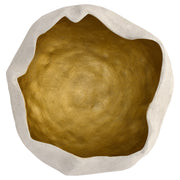 Selene Deep Bowl | White | Gold