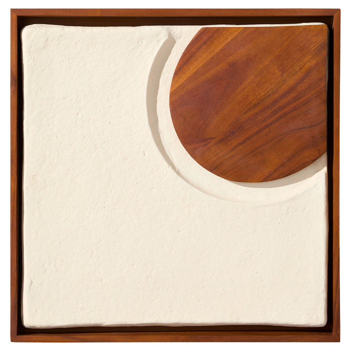 Rhys Decorative Panels Designed by Seth Vaughn | Off-White | Walnut - 4pc set