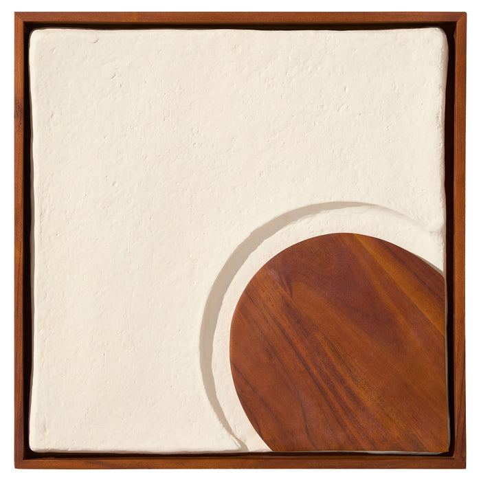 Rhys Decorative Panels Designed by Seth Vaughn | Off-White | Walnut - 4pc set