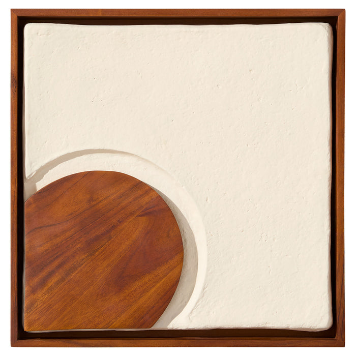 Rhys Decorative Panels Designed by Seth Vaughn | Off-White | Walnut - 4pc set