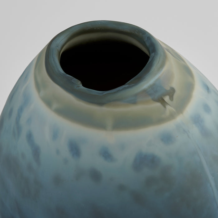 Tiedye Vase | Milky Matte Blue - Small