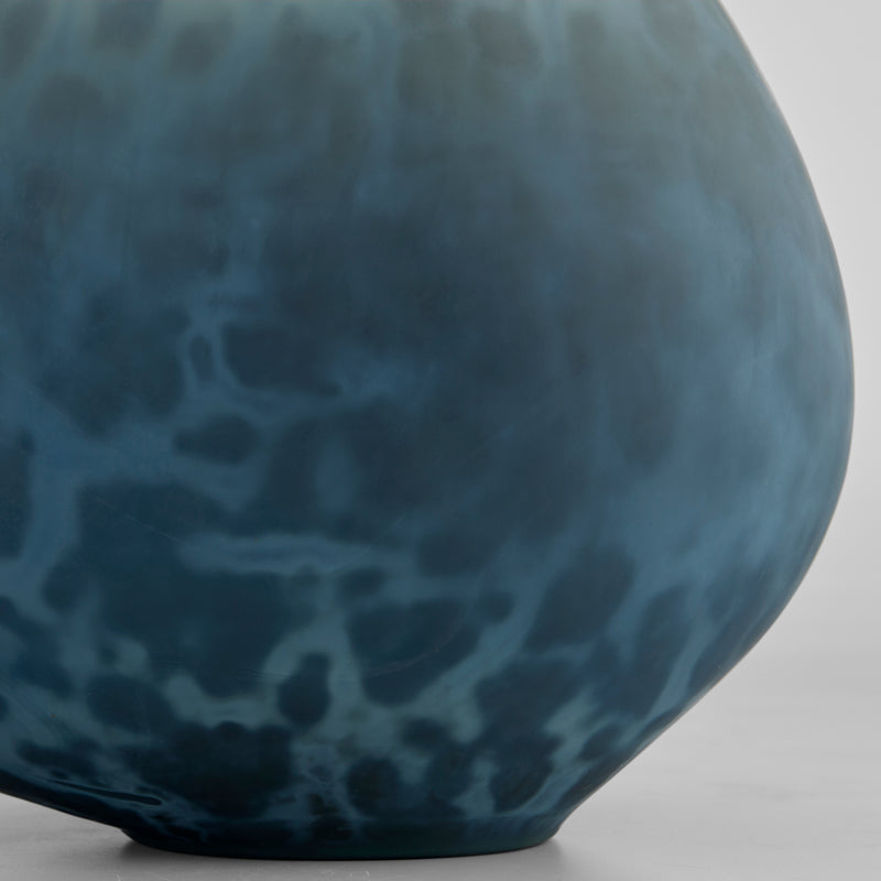 Tiedye Vase | Milky Matte Blue - Small