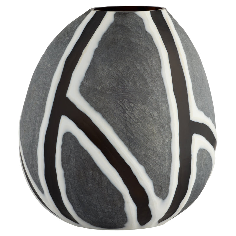 Calle Vase | Black | White | Grey - Large