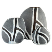 Calle Vase | Black | White | Grey - Large