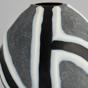 Calle Vase | Black | White | Grey - Small