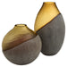 Geode Vase | Amber | Stone Grey - Large