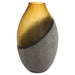 Geode Vase | Amber | Stone Grey - Large
