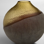 Geode Vase | Amber | Stone Grey