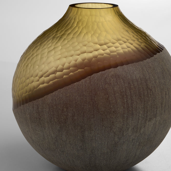 Geode Vase | Amber | Stone Grey
